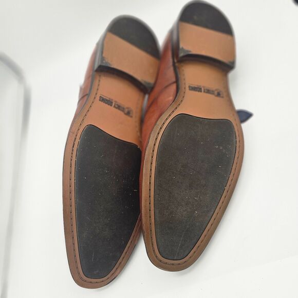 Stacy Adams Karcher Monk Strap Cognac Leather Dress Shoes 11M main image 10